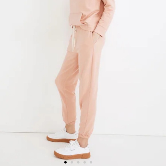 Madewell MWLSuperbrushed Easygoing Sweatpants - COLOR: Antique Coral - Picture 6 of 12